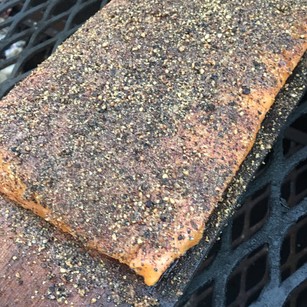 Pepper Crusted Smoked Salmon